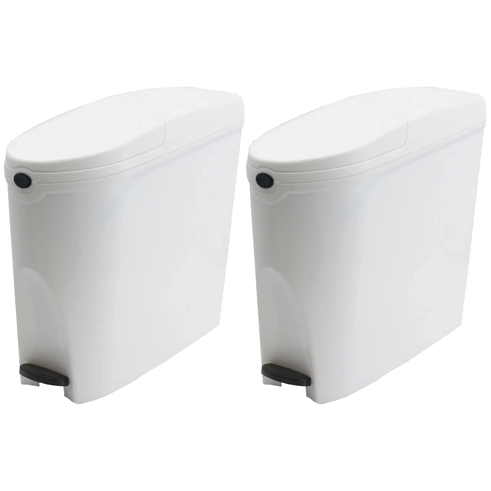 Buy SUPAWASHPRO Sanitary Bin 20L x 2 Slimline Washrooms Toilets Hygienic Disposal Pedal