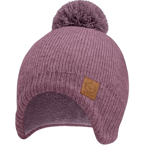 Image of KeaBabies Baby Beanies, Baby Hats for Boys, Girls - Cute Toddler Winter Hat, Soft & Stretchy Beanies for Infant, Newborn 6-36 Months, Cozy & Warm with Earflap Muff & Pom (Regalia)