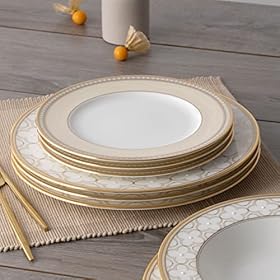 Elevate Your Dining Experience with the Noritake Trefolio Gold 12-Piece Dinnerware Set - Buy Yours Today! – Noritake