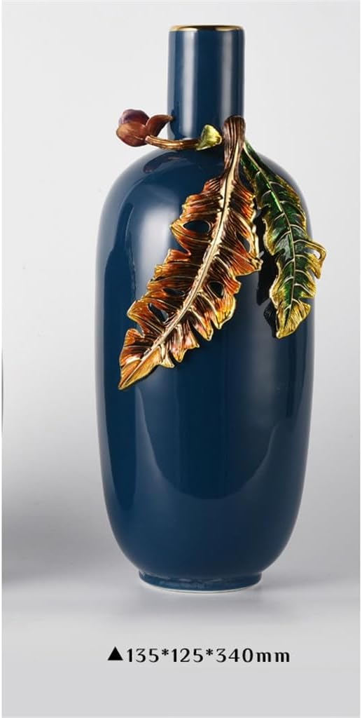 七宝焼 古七宝 花文 小瓶 唐木台付 M R4256