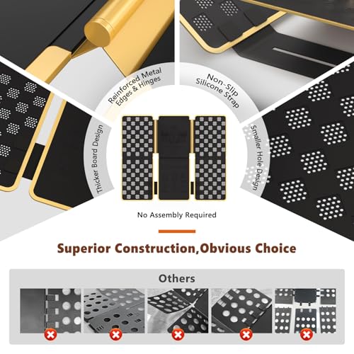 BoxLegend Shirt Folder V7 Metal for Wear Resistance Clothes Folding Board Storage Tshirt Folder Board Metal Edging and Joints Laundry Folding Board Black - Image 5