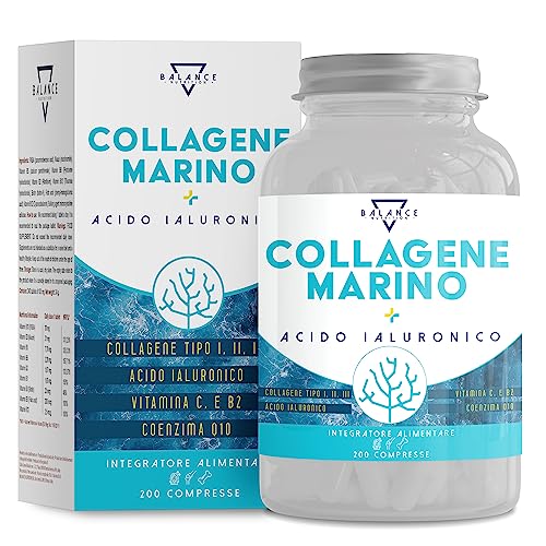🌊 200 COMPRESSE ACCESSIBILI A TUTTI: sfrutta il potere dell’acido ialuronico per lubrificare le articolazioni e del collagene marino di massima qualità a beneficio della tua pelle per più di 3 mesi. Ogni confezione contiene 200 compresse di collagene marino Balance per avere fino a 100 giorni di fornitura. Il prezzo? Mai visto prima… è da provare assolutamente!