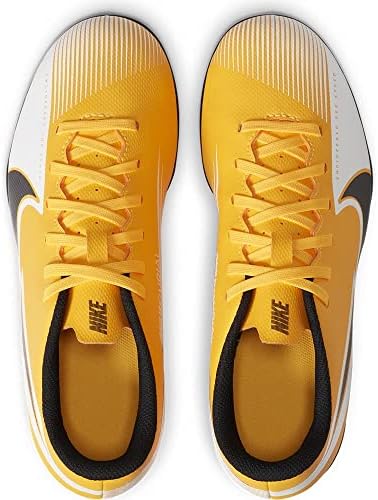 Nike Jr. Mercurial Vapor 13 Club MG Youth Soccer Cleats (Numeric_4) Yellow/White/Black | Image 4