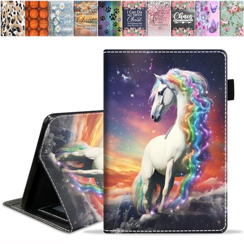 DEHJYYIJUY �P�[�X Amazon Fire HD 10 & 10 Plus �^�u���b�g 10.1�C���` (��13/11���� 2023/2021�N����) - �X���� PU���U�[ ��܂�X�}�[�g�J�o�[ �����E�F�C�N/�X���[�v�@�\�t�� ���C���{�[�z�[
