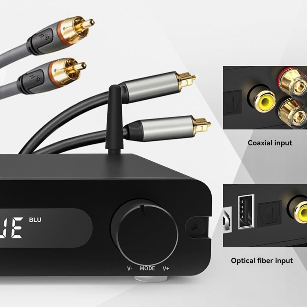 Amplificador Decodificador Integrado M300 Fever USB Clase D Amplificador Digital Amplificador de Alta Potencia Bluetooth para el Hogar