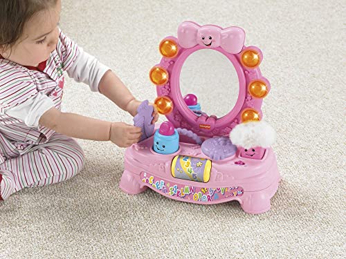 Fisher-Price BMF01 Baby & Toddler Toy Laugh & Learn Magical Musical Mirror Pretend Vanity Set thumb #2