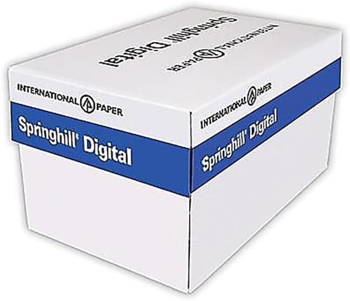 Springhill 8.5” x 11” Canary Yellow Colored Cardstock Paper, 67lb Vellum Bristol, 147gsm, 2,000 Sheets (8 Reams) – Premium Lightweight Cardstock, Vellum Printer Paper with Textured Finish – 036000C