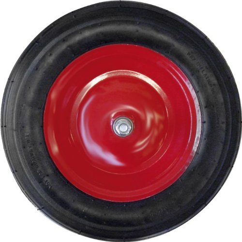 Ruota Pneumatica Tacchettata Per Carriola - Con Cuscinetti, Interasse 160 Mm, Ideale Per Terreni Irregolari - Foto 4