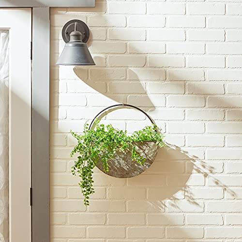DII-Galvanized-Planter-Collection-Wall-Hanging-145x4x145-Iron DII Galvanized Planter Collection Wall Hanging 145x4x145 Iron