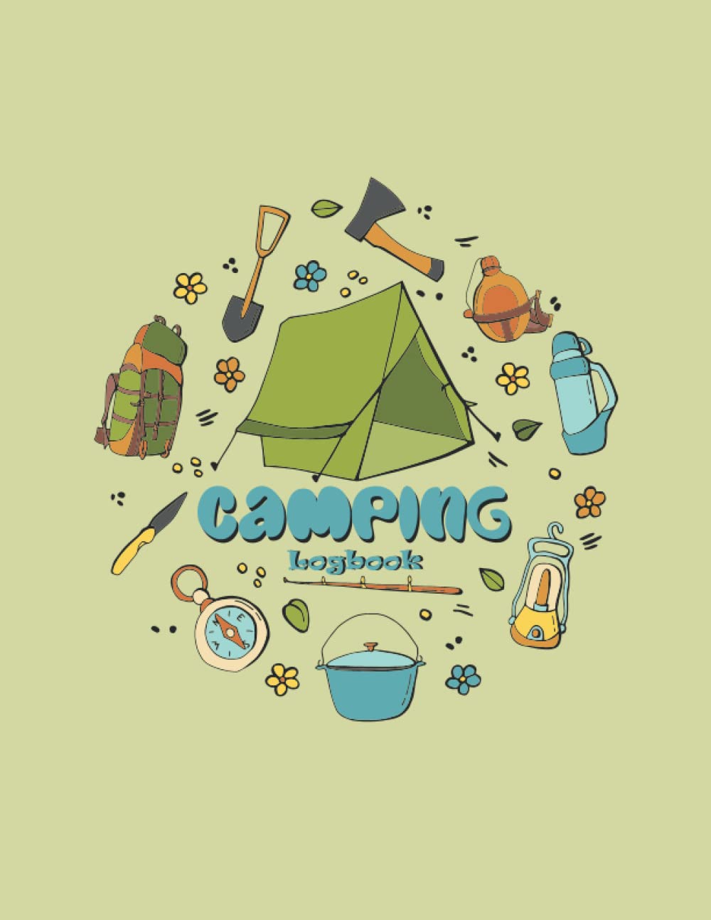 Camping Logbook: Camper Travel Journal Diary | RV Caravan Trailer Journey | Traveling Log Book | Tent Campsite RVer Van Journaling Notebook | A4