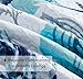 Tritard 3 Piece Coastal Quilt Sets King Size Nautical Reversible Lightweight Bedspread Coverlet with 2 Shams Blue Starfish Conch Beach Microfiber Bedding Quilt Set for All Season, 106''x96''