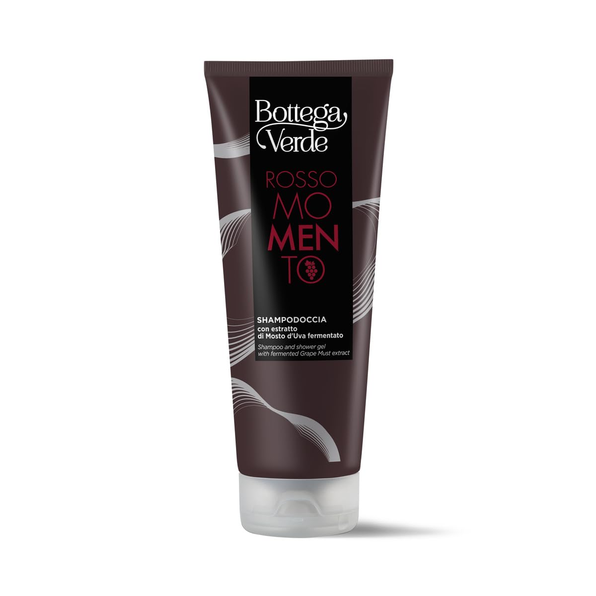 Bottega Verde - Cofanetto Regalo Uomo, con Nero d’Ambra Shampoo Doccia 200 ml e Rosso Momento Shampodoccia 200 ml, Profumo Legni Pregiati e Uva, Idea Regalo per Lui