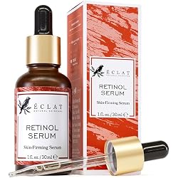 Eclat Skincare Renewing Retinol Serum for Face - Anti Aging Serum with Hyaluronic Acid & Aloe Vera – Hydrates and Improves the Signs of Aging (Fine Lines, Wrinkles & Dark Spots) 1 Fl Oz