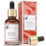 Eclat Skincare Retinol Serum for Face - Pure Retinol with Hyaluronic Acid & Vitamin E - Anti Aging & Anti Wrinkle Face Care - Retinol Serum for Dark Spot, Acne, Scar...