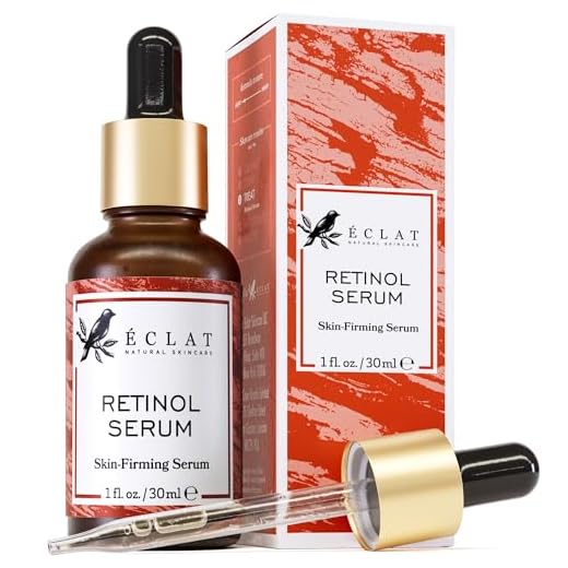 Sérum Retinol 2.5% Concentrado Eclat – Sérum Retinol puro 2.5% Alta Potencia Rejuvenecedor Fórmula Ácido Hialurónico Hamamelis Aloe Vera Orgánico y Aceite Jojoba para Piel Sensible Sérum Anti-edad