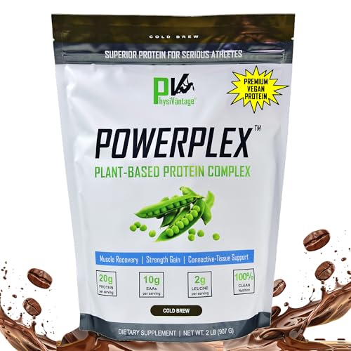 PhysiVantage POWERPLEX Vegan Protein Powder, Collagen Alternative...