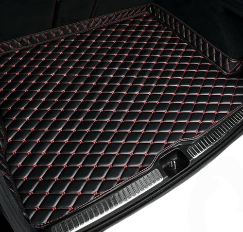 ラゲッジマット 三菱 エクリプスクロス PHEV GL系 GL3W 2020年12月~現行 専用トランクマット XPEレザー材質 防水仕様 3Dカーゴマット 防水仕様 耐汚れ 抗菌性 耐磨耗性 カー用品 取り付け簡単 (黒赤)