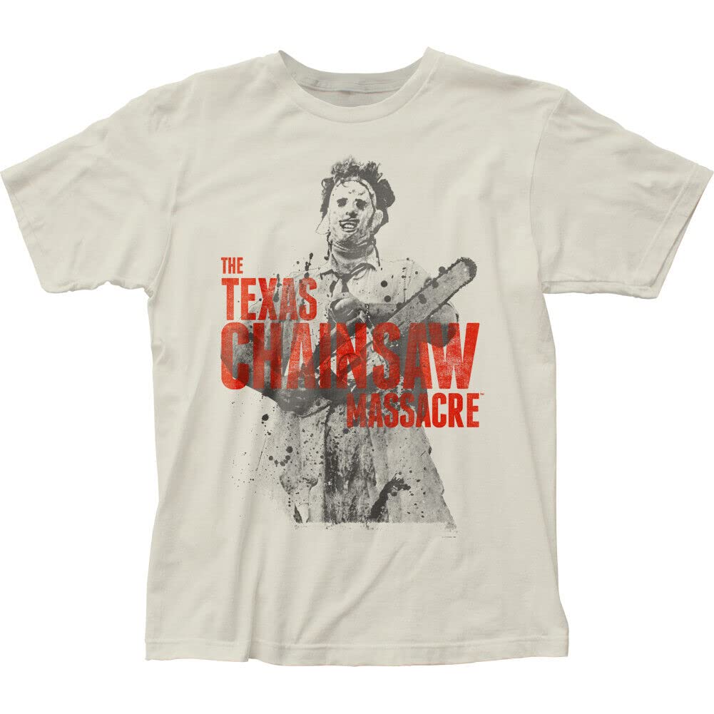 Lightn Texas Chainsaw Massacre T-Shirt Leatherface Movie Film Poster Horror Cult DVD W -L Black