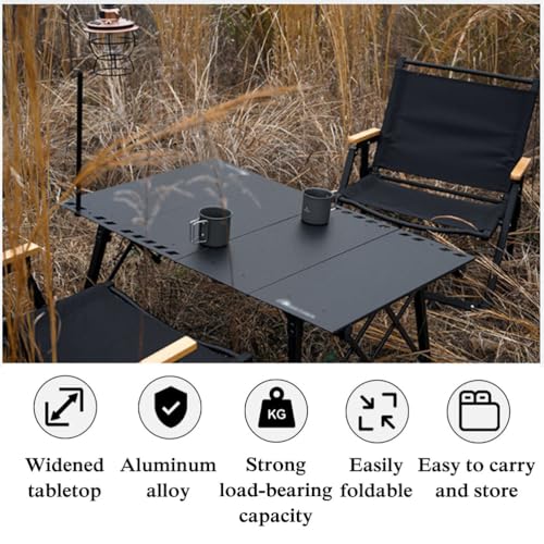 Table pliante de camping en métal léger supportant 50 kg pour pique-nique