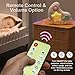 cxjoigxi White Noise Machine and Baby Soother with Remote, 108 Lullaby Music, Soothing Sounds and Night Light for Newborn Nursery Sleeping, Musical Crib Toy, Portable Baby Sound Machine for Travel