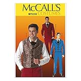 McCall's Patterns M7216 Jackets, Vests, Pants and Cravat Sewing Template, MEN (SML-MED-LRG-XLG-XXL)