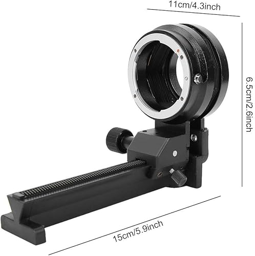 Miniatura 5 de Diyeeni Foto de primer plano de enfoque macro con enfoque deslizante de riel de enfoque, fuelle macro para lente de montaje F D2Xs D2Hs D2X D2H D1X