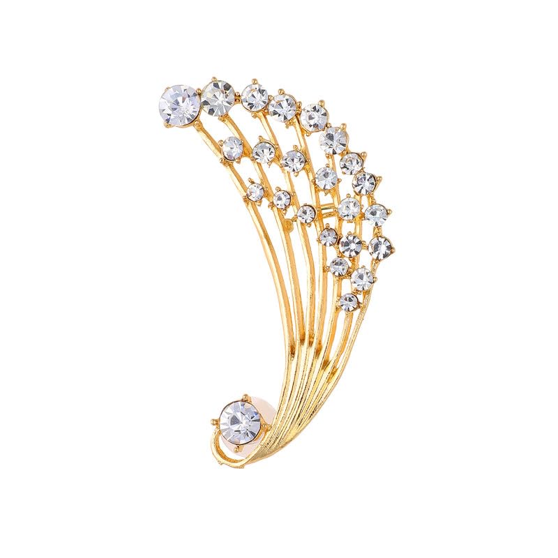 SOHI Womens Tiered Cuff Earring For Casual Wear | Metallic Gold Colour | Alloy Material | Push Back Closure | Gold-Plated Cuff Earrings | Earrings For Women and Girls (B0D83KHDMN) Amazon Price History, Amazon Price Tracker