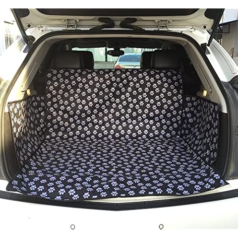 Car Boot Liner for Dogs, Universal Waterproof Car Boot Cover with Bumper Flap Fits Cars, Waterproof Boot Protector Mat Trunk Dogs Cover(Cute Dog Claw) Cover