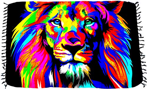 Canga De Praia de Leão - Coleção Animais (Terracota)