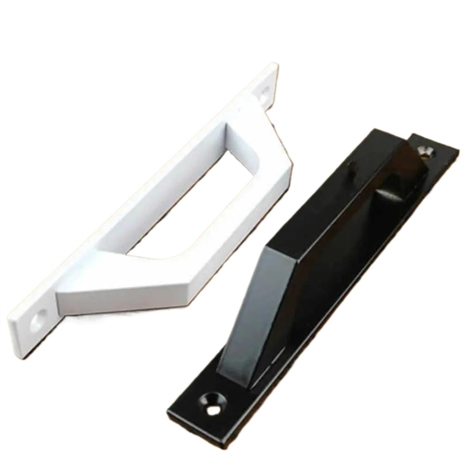 Poignée de porte coulissante en alliage robuste au design noir minimaliste