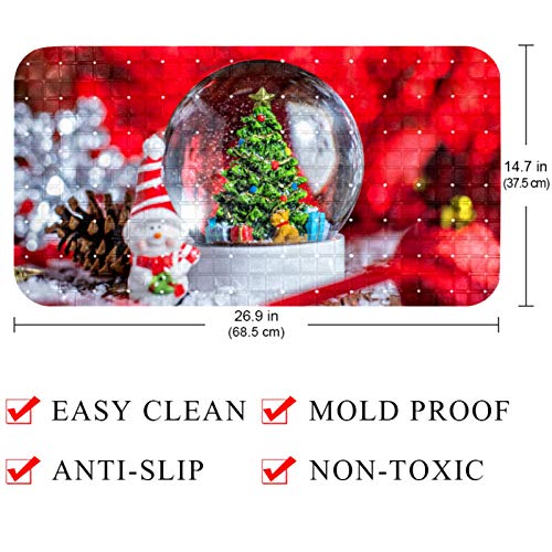 Tapis de bain antidérapant boule à neige douceur Bennigiry - 5