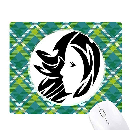 Idée cadeau astro : tapis de souris constellation Vierge motif grille pixel verte