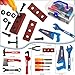 KEJIH 21 Pieces Kids Toy Tool Set and Power Play Tools, Construction Toys Working Tools Educational Pretend Role Play Set with a Handy Storage Box and Portable Sturdy Ideal Gifts Toolkit for Toddlers