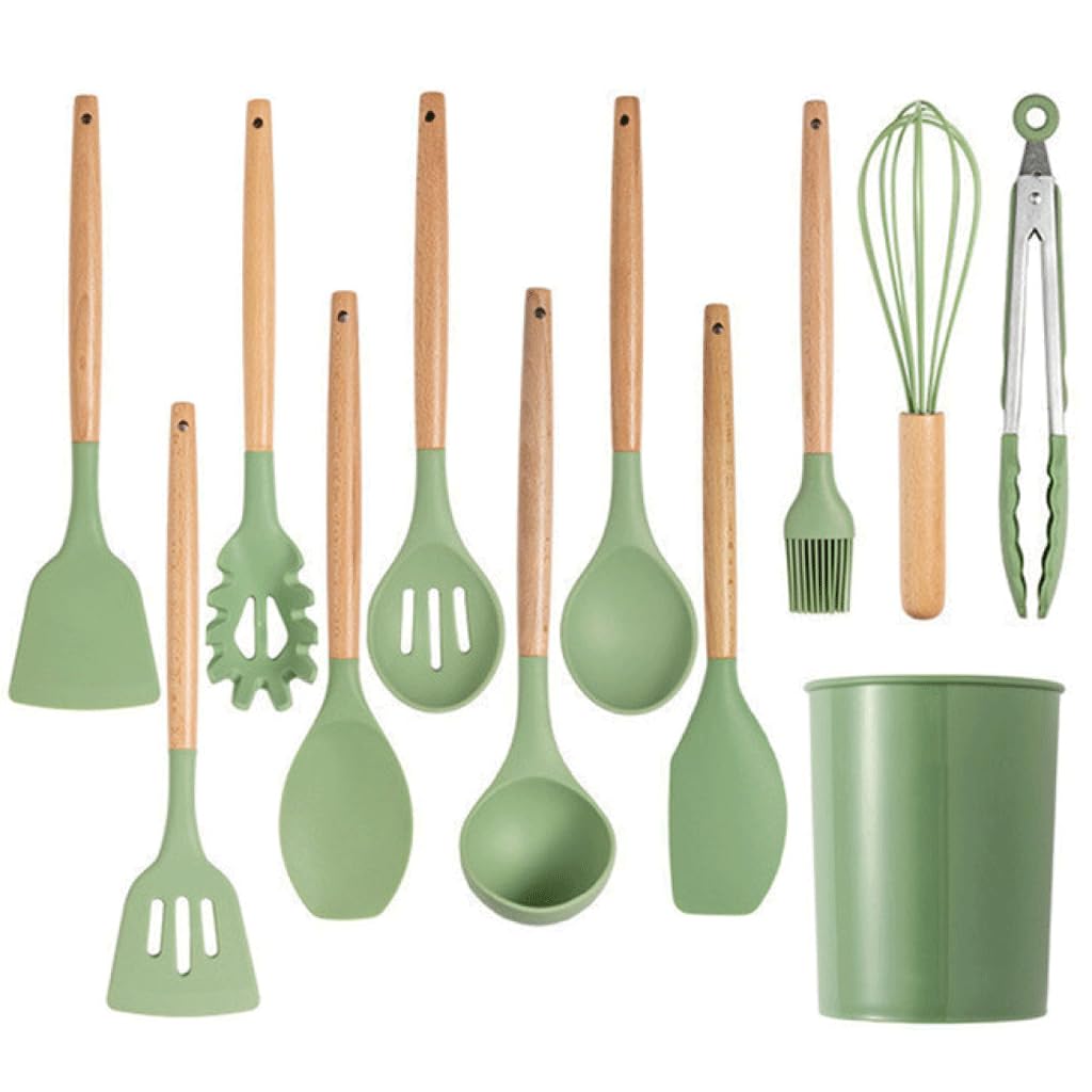 Set 4 In 1 Per Intaglio Frutta E Verdura - Palline Di Melone, Coltello E Scavino In Acciaio Inox (Verde)