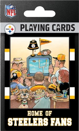 Masterpieces Pittsburgh Steelers Fan Deck Playing Cards - 54 Card Deck