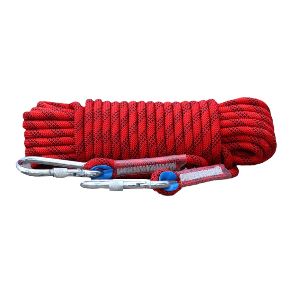ACAGALA Climbing Rope for Adults with Double Hook Durable for Rock Climbing Tree Climbing Gym and Outdoor Adventures