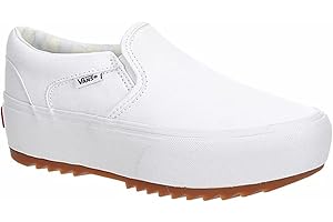 Mens White Platform Sneakers: The Asher - Effortless Slip-On Style