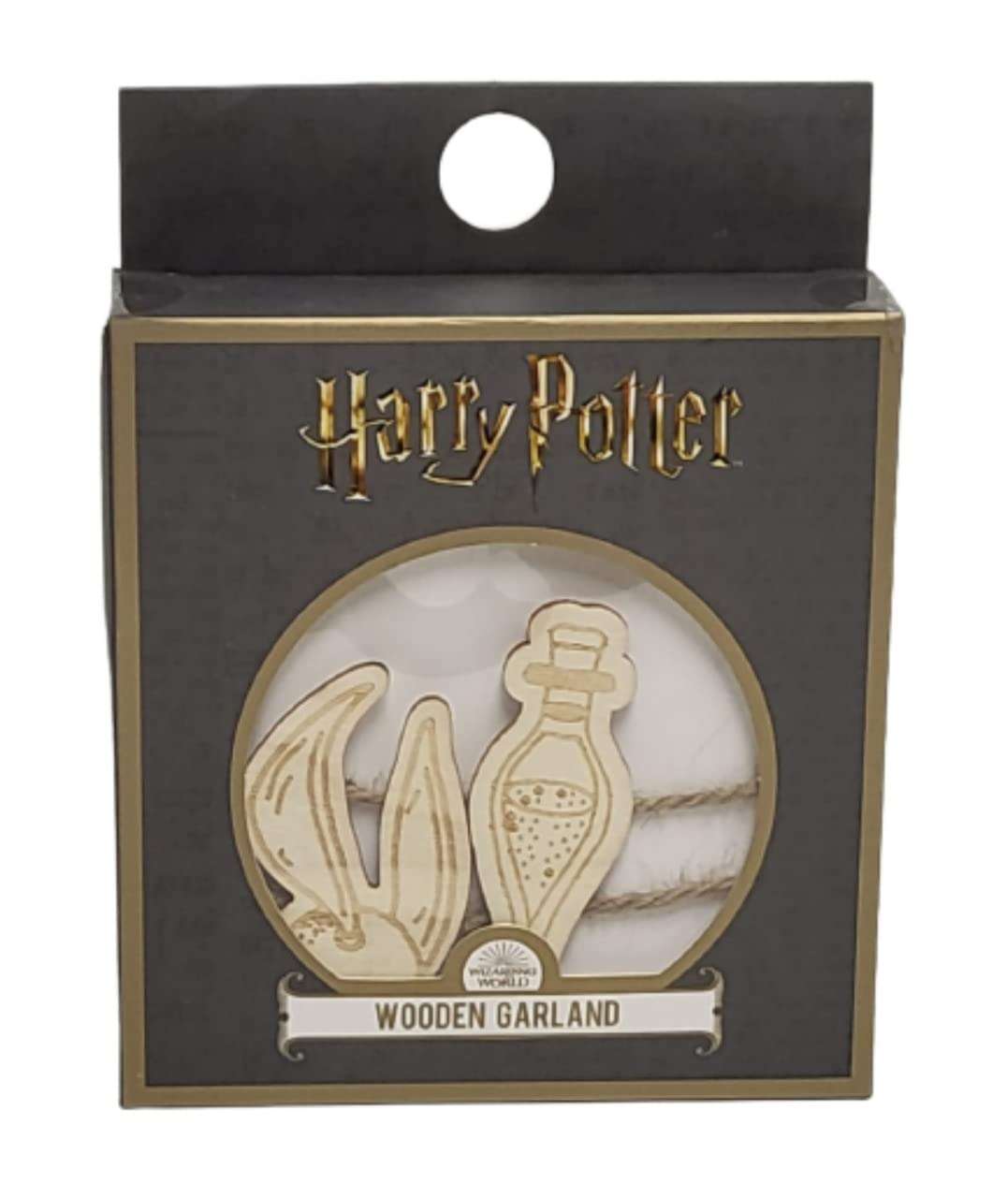 Harry Potter Wooden Garland Hanging Decoration Ornaments Party Home Decor Novelty Gift Box