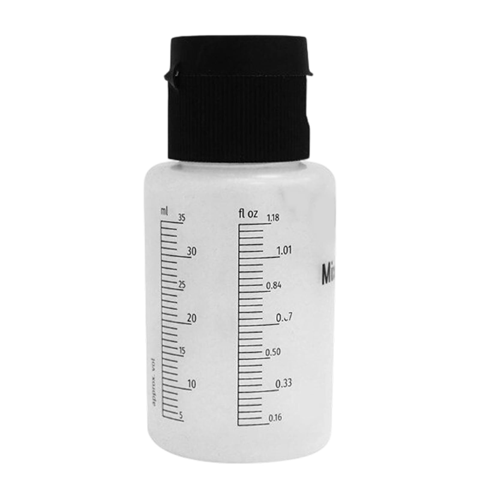 Kaeltsyn Compact 35Ml Jar Graduated Empty Bottle Container For Liquids Mixing With Precisely Proportions Bottles