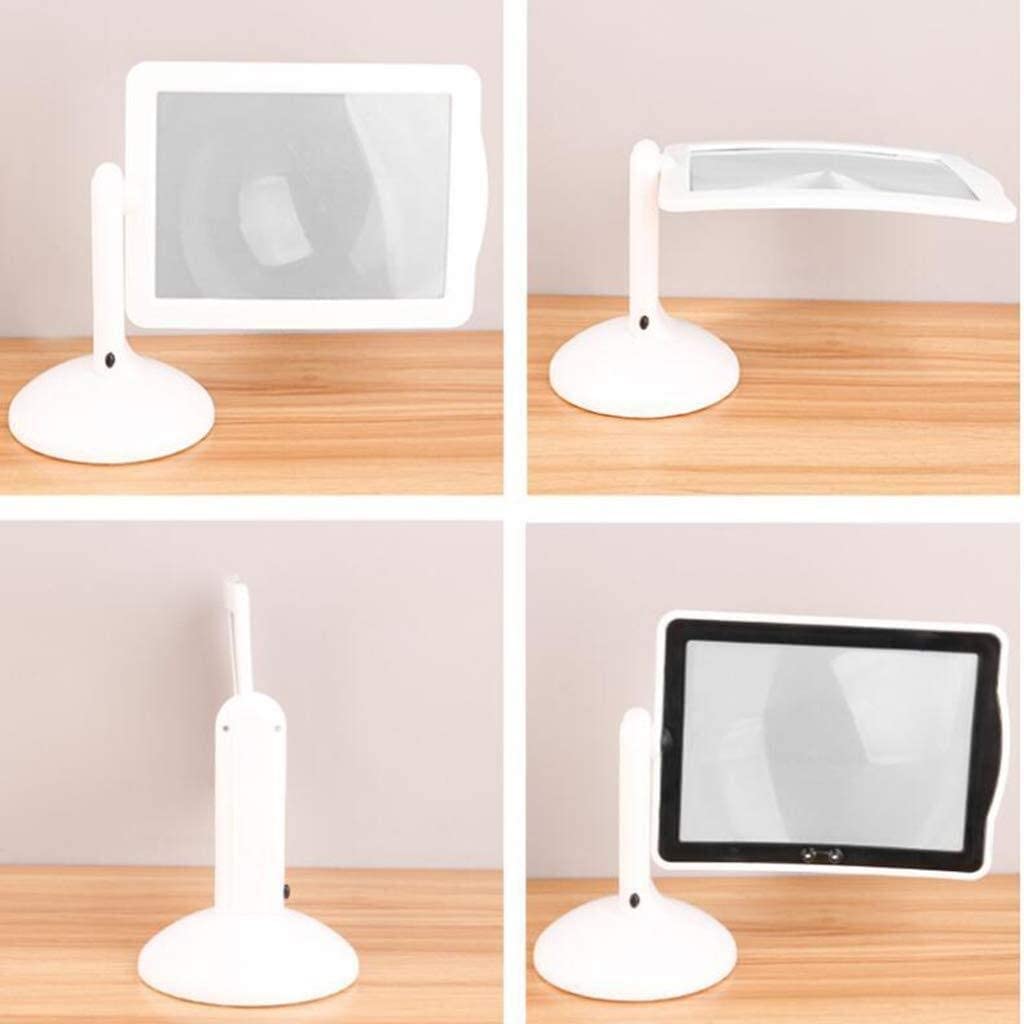 Lente d'ingrandimento/Lente d'ingrandimento da tavolo con luce LED 3X HD applicabile a libri, giornali, mappe, monete, gioielli, hobby e artigianato. Lente d'ingrandimento con luce LED interessante.