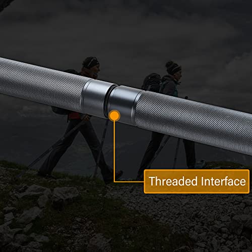 Aigear Trekking Poles Premium Walking Hiking Stick Cnc Machined Outdoor Hiking Poles Adjustable Hiking Pole (Hs01Gr6) #TOP5