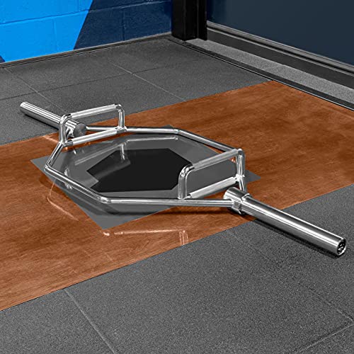 Barre Hexagonale Olympique 50mm METIS Shrug Bar Musculation Soulevé de Terre Trap Bar