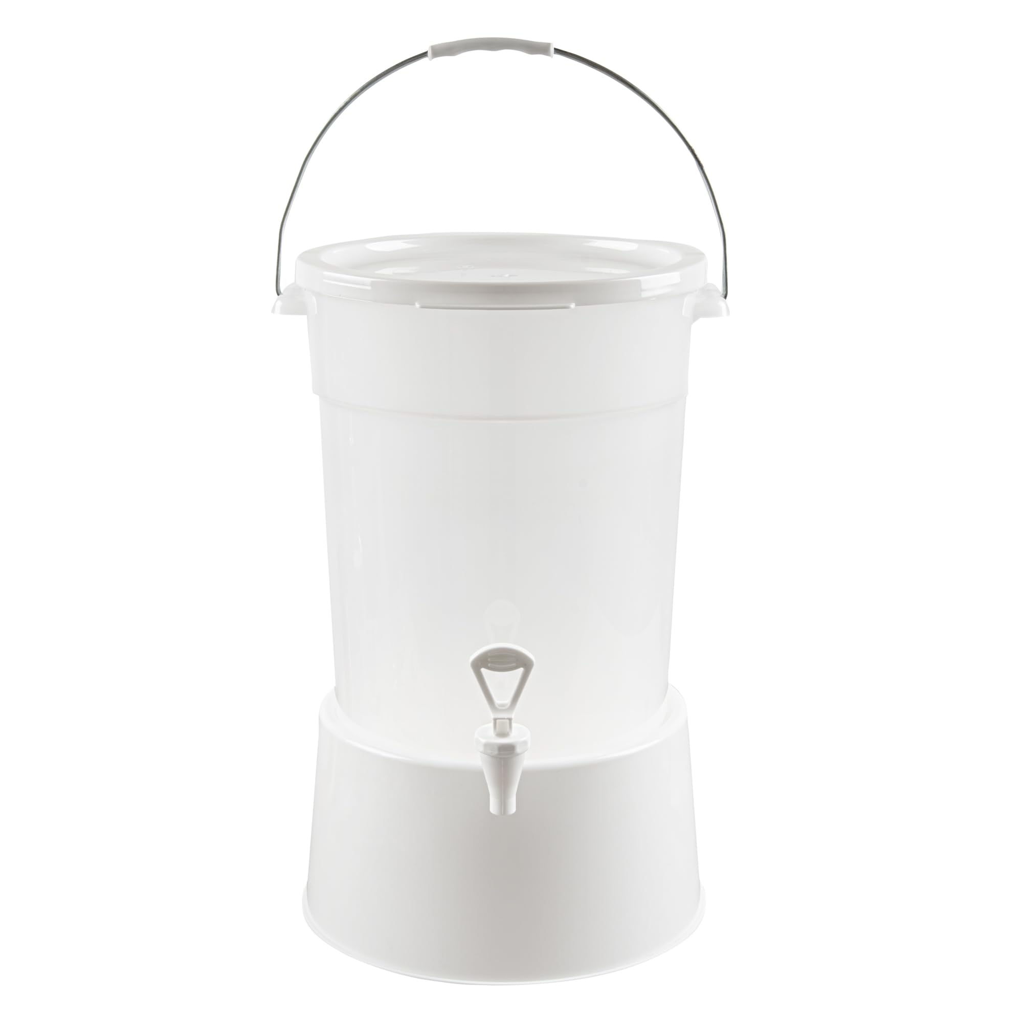 Restaurantware - Dispensador de bebidas Bev Tek de 6 galones, 1 dispensador de jugo lavable en lavavajillas, las bases se venden por separado, calcomanías incluidas, dispensador de bebidas de plástico