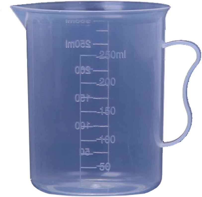 Measuring Cup, Clear Scale Transparent Plastic Measuring Liquid With Powder Baking Tool (Size : 250ml)