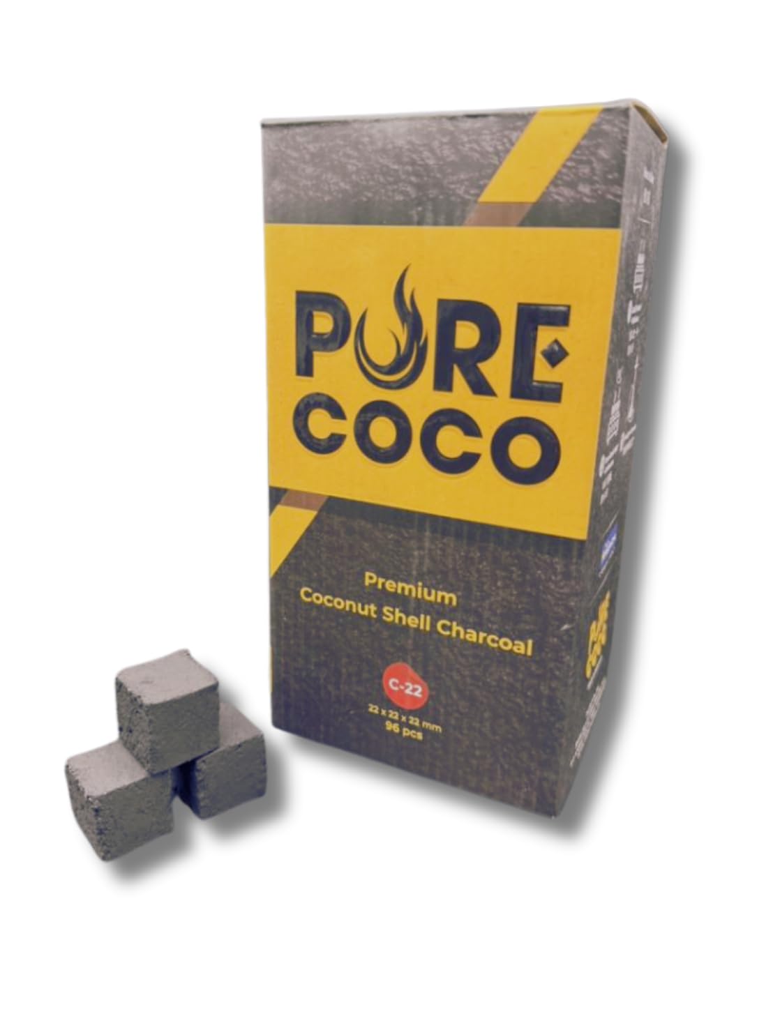 Amazon.co.jp: PURECOCO CUBE Premium 22mm 2kg シーシャ用 ココナッツ