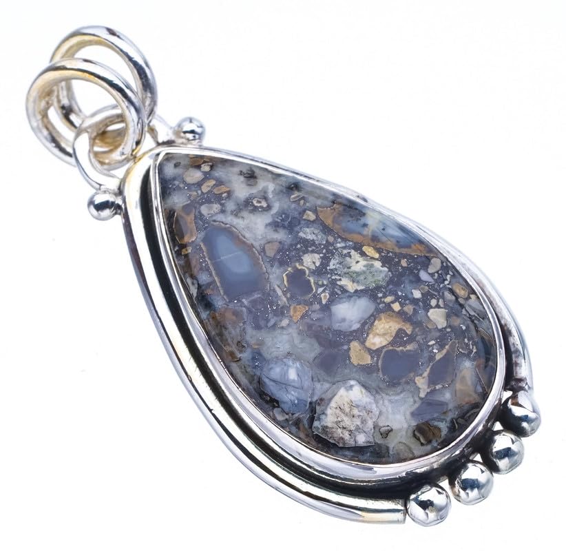 Pendentif jaspe naturelle StarGems, bijou en argent pour sublimer vos tenues