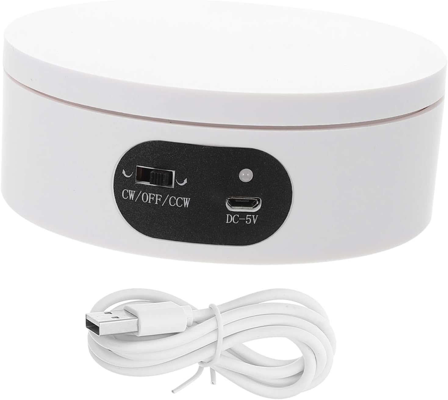 MAGICLULU White ABS Jewelry Display Stand Rotating Turntable