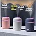 Portable Mini Humidifier, Colorful, Cool Mist, USB Powered. Perfect for Bedroom, Office & Car (300ml, White)