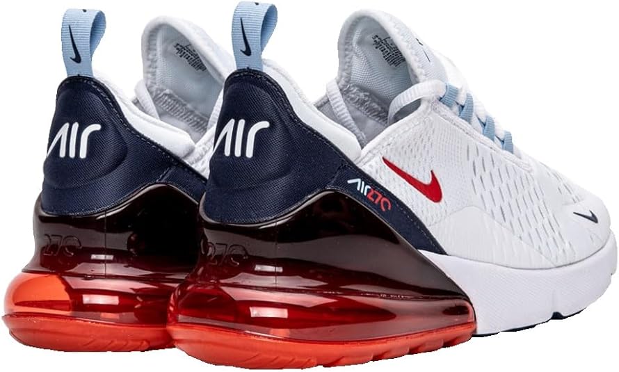nike air max 270 white red and blue