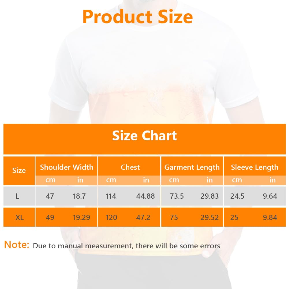Męska koszulka z krótkim rękawem, Funky Graphic T-Shirt, Męska koszulka z nadrukiem, nadruk 3D, na co dzień topy graficzne koszulki, na Halloween Taniec Clubwear Topy